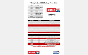 Timing Indoor de Tours 21 et 22 Janvier 2023