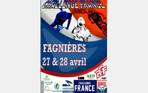 Liste des engagés Fagnières - Challenge France - 27 et 28 Avril