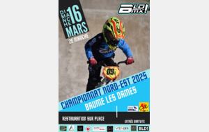 Liste des engagés - Baume les Dames - 2éme manche du CNE - 16 Mars 2025