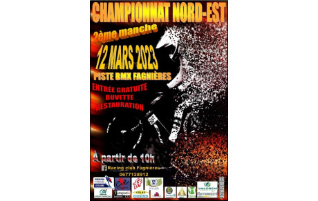 Liste des engagés à Fagnières -  2éme manche CNE - 12 Mars 2023