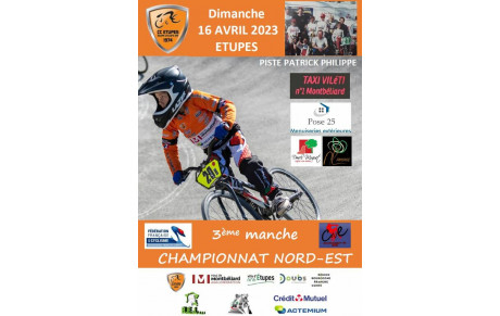 Liste des engagés à Etupes -  3ème manche CNE - 16 Avril 2023