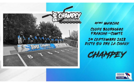 Liste des engagés à Champey -  5ème manche coupe BFC - 24 Septembre