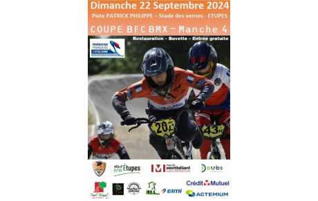 Liste des engagés - Coupe BFC 4éme manche - Etupes - 22 Septembre 2024